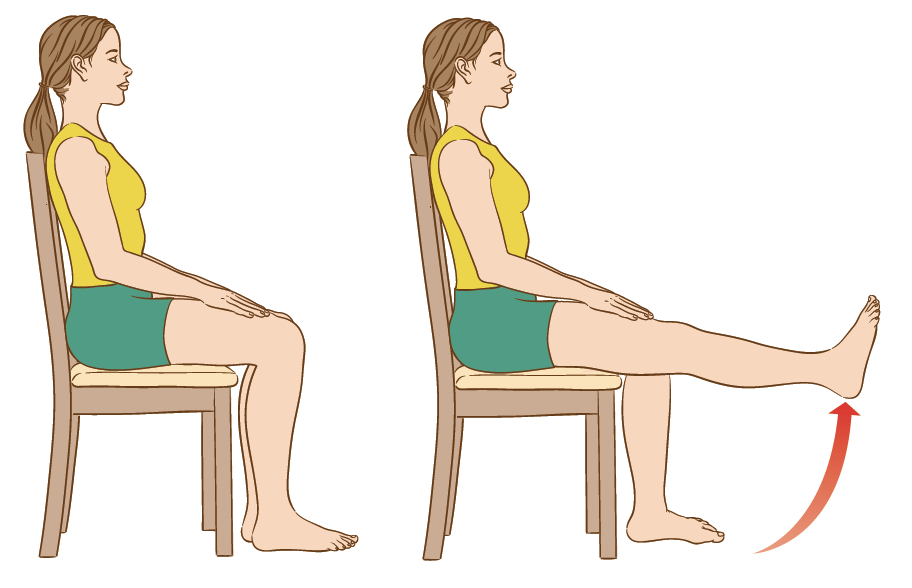 Simple lower limb exercises to keep lower legs and feet healthy