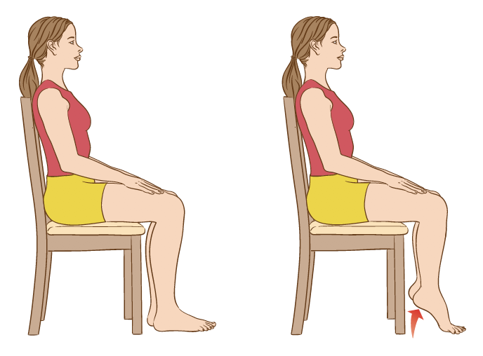 Simple lower limb exercises to keep lower legs and feet healthy