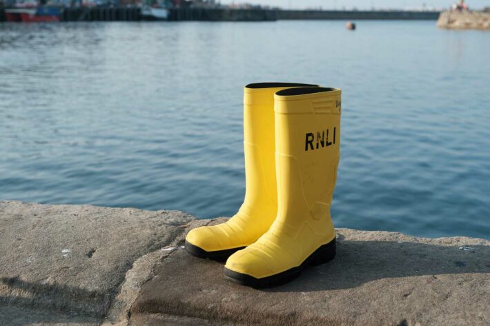 Keith's RNLI yellow wellies 