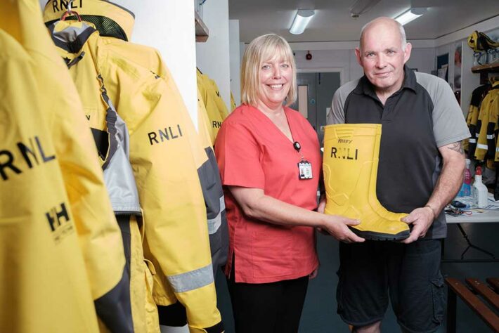 Keith & Gill with his wellies