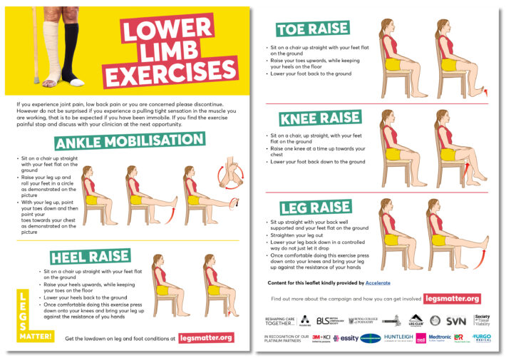 Simple lower limb exercises to keep lower legs and feet healthy