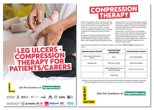 Leaflet about compression therapy