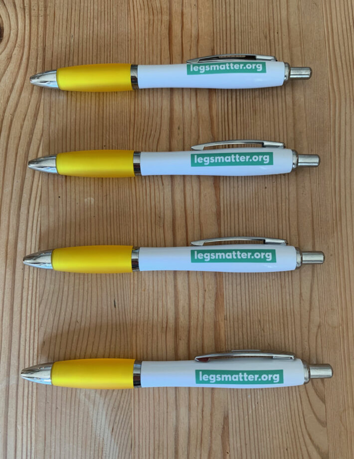 Legs Matter pens