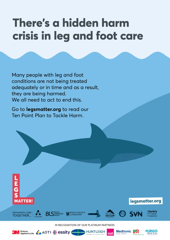 Legs Matter hidden harm crisis A3 poster