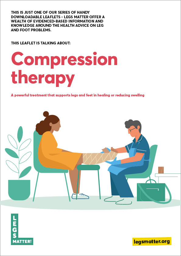 Compression therapy downloadable leaflet front cover