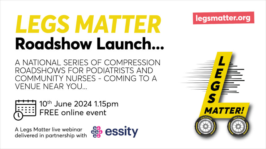 Graphic for Legs Matter Roadshow launch
