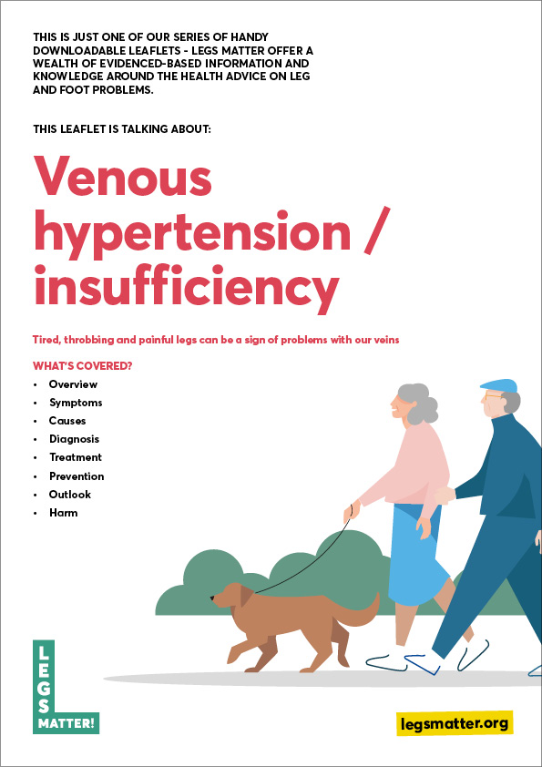 Venous hypertension leaflet front cover