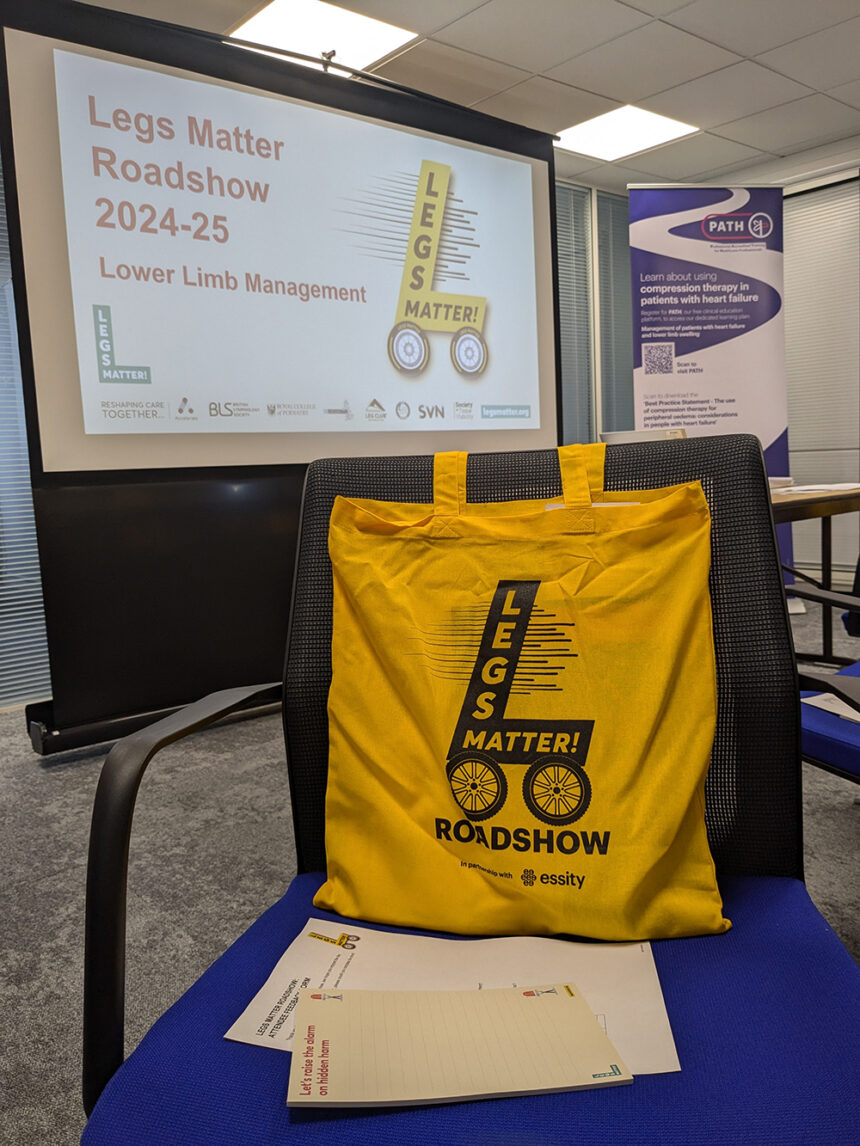 Legs Matter Roadshow bag