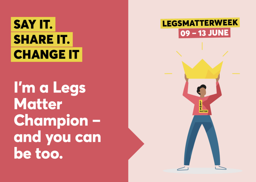Legs Matter Champion social media posts download